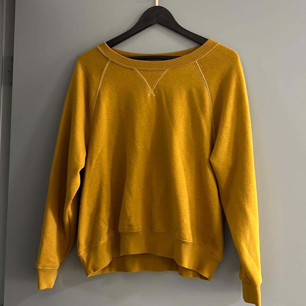 Old Navy Mustard Yellow  Crew Sweater